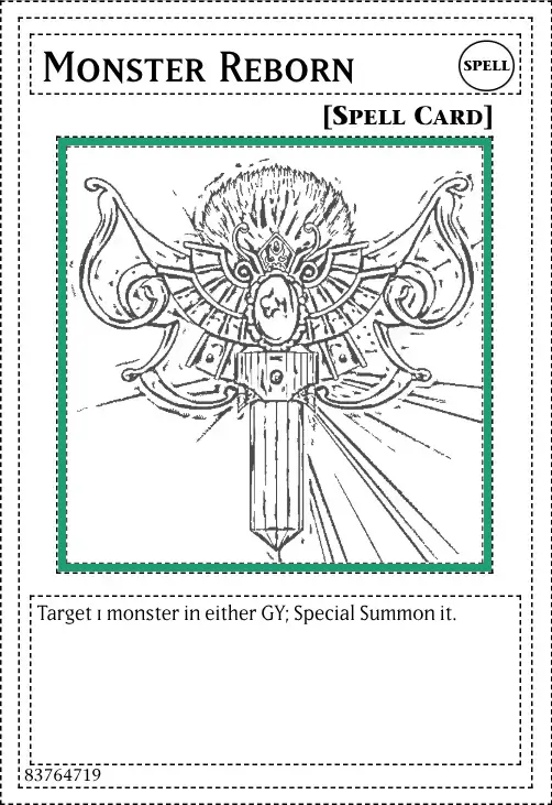 Colored monster reborn example